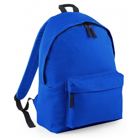 Royal blue fashion backpack with front pocket