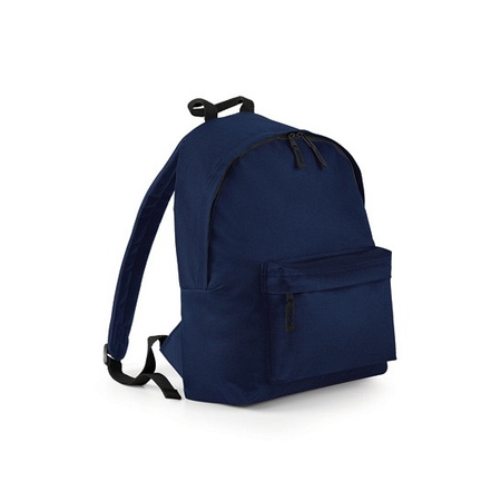 Navy fashion backpack with front pocket