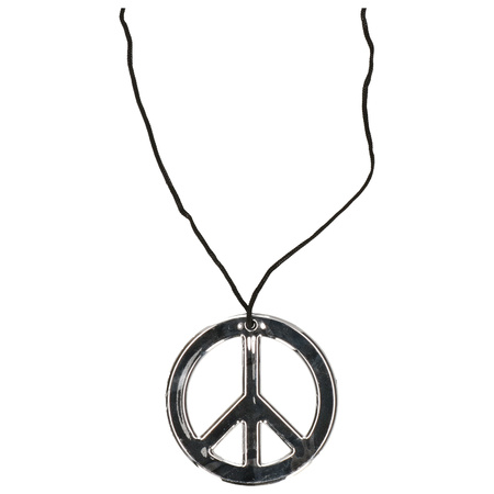Hippie Peace sign carnaval necklace
