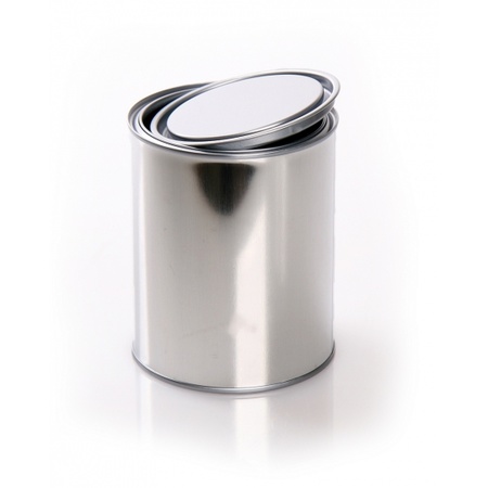 Craft material paint can with lid
