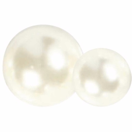Hobby white adhesive pearls 140x pcs