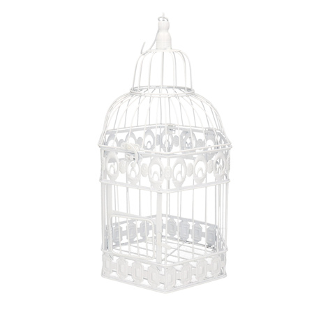 Home  decoration bird cage white 24 x 48 cm