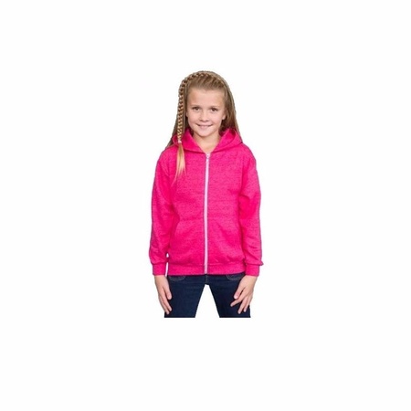 Hooded sweater pink for girls
