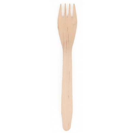 Wooden cutlery set 225 pieces