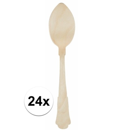 Wooden spoons 24 pieces