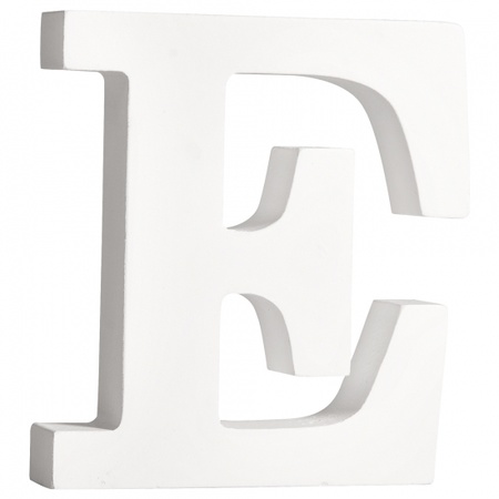 Wooden letter E 11 cm