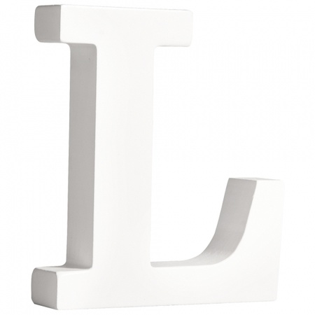 Wooden letter L  11 cm