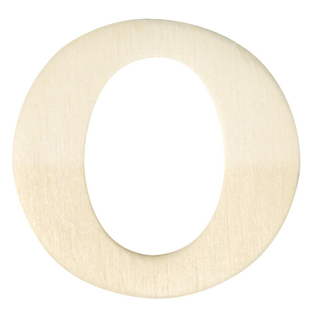 Wooden letter O 4 cm