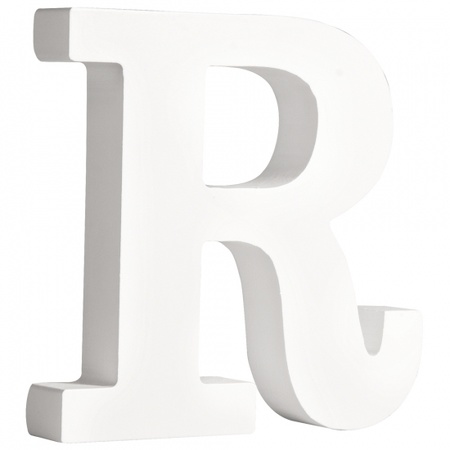 Houten letter R 11 cm