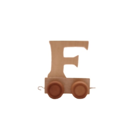 Houten letter trein F