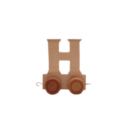 Houten letter trein H