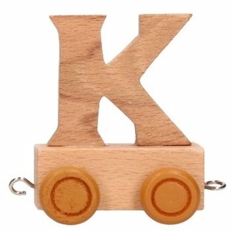 Houten letter trein K