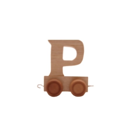 Houten letter trein P