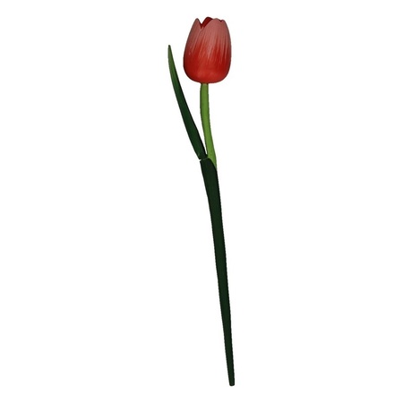 Wooden red tulip 28 cm