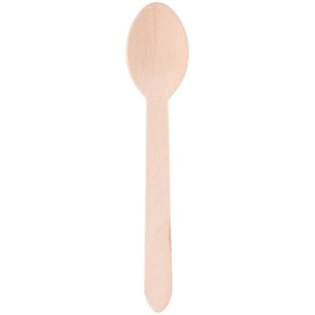 Wooden  disposable spoons 24 pieces