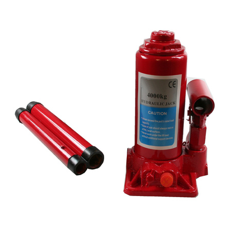 Hydraulic pot jack 4 ton red carrying capacity up to 4000 kg