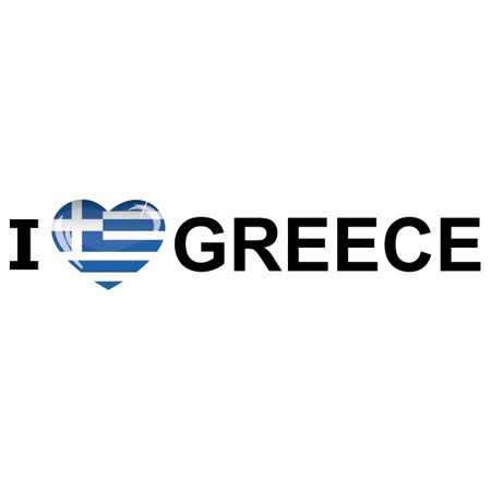 I Love Greece sticker