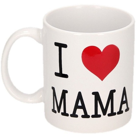 I love mama mug with heart stress ball