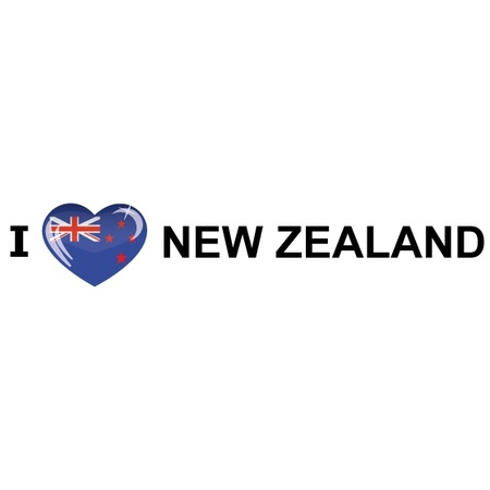 I Love New Zealand sticker