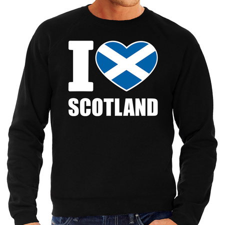 I love Scotland sweater / trui zwart voor heren