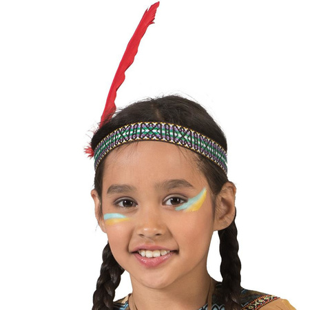 Indian headband with feather for kids