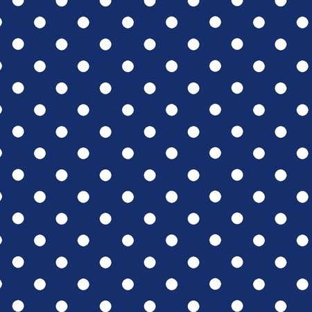 Wrapping paper dark blue/white dots 70 x 200 cm roll