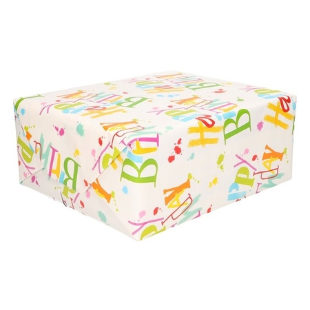 Wrapping paper Happy Birthday 200 x 70 cm roll