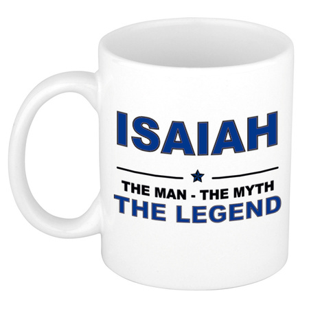 Isaiah The man, The myth the legend cadeau koffie mok / thee beker 300 ml