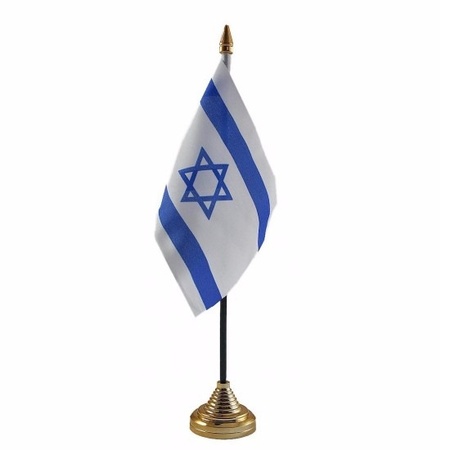 Israel table flag 10 x 15 cm with base