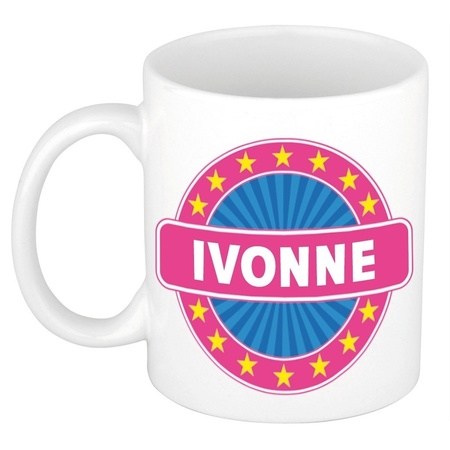 Ivonne naam koffie mok / beker 300 ml
