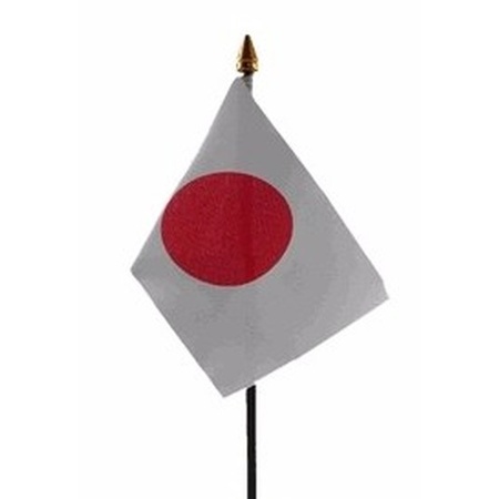 Japan mini vlaggetje op stok 10 x 15 cm