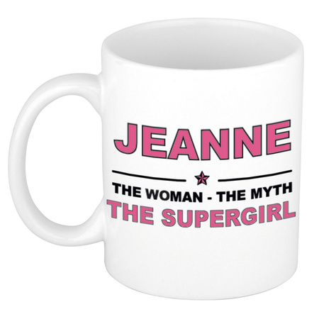 Jeanne The woman, The myth the supergirl cadeau koffie mok / thee beker 300 ml