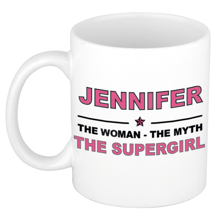 Jennifer The woman, The myth the supergirl cadeau koffie mok / thee beker 300 ml
