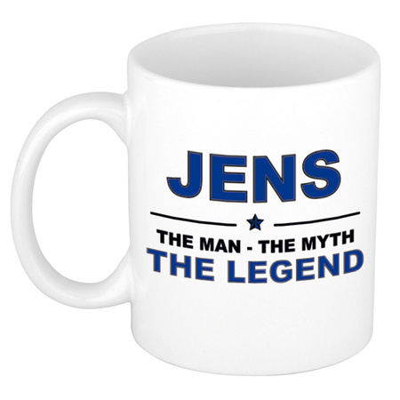 Jens The man, The myth the legend name mug 300 ml