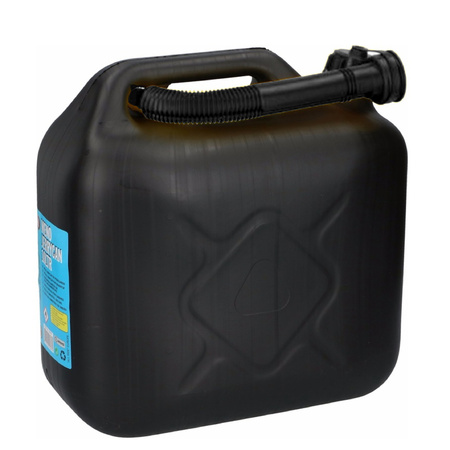 Jerrycan 10 liter zwart voor brandstof