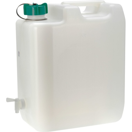 Jerrycan/watertank with tap - 35 liter - for water - extra sturdy plastic - 42 x 25 x 47cm