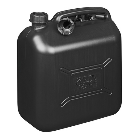 Jerrycan/watertank met schenktuit 20 liter zwart