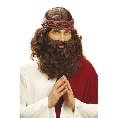 Jesus carnaval wig with beard