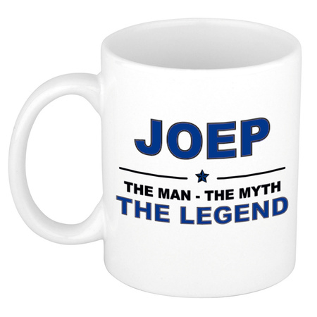 Joep The man, The myth the legend cadeau koffie mok / thee beker 300 ml