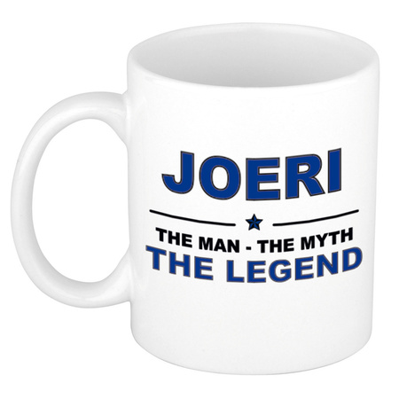 Joeri The man, The myth the legend cadeau koffie mok / thee beker 300 ml