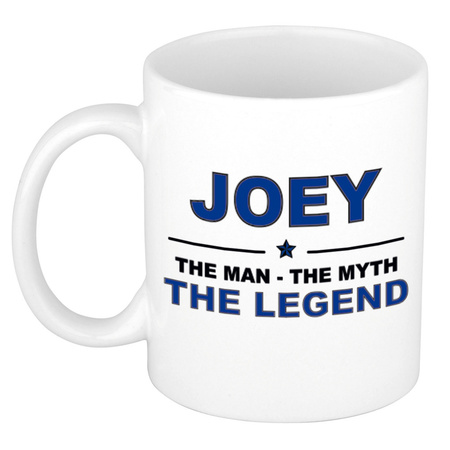 Joey The man, The myth the legend cadeau koffie mok / thee beker 300 ml