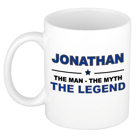 Jonathan The man, The myth the legend cadeau koffie mok / thee beker 300 ml