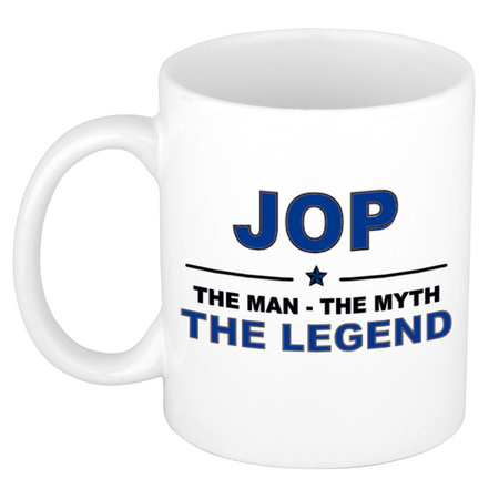 Jop The man, The myth the legend cadeau koffie mok / thee beker 300 ml