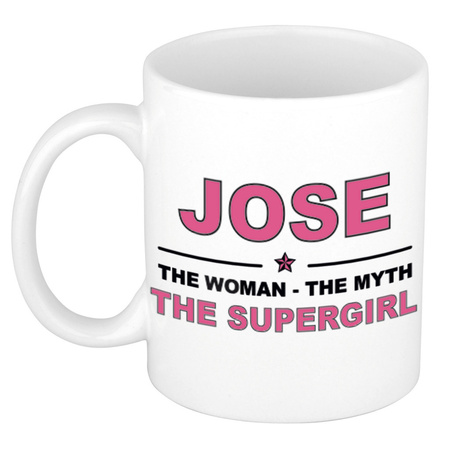 Jose The woman, The myth the supergirl cadeau koffie mok / thee beker 300 ml