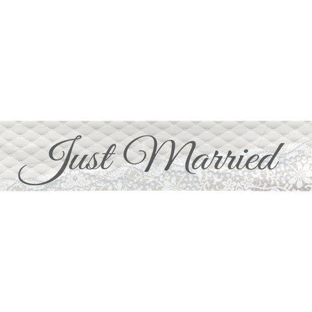 Just Married bruiloft versiering banner 360 cm
