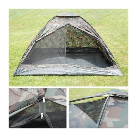 Kampeer tent met camouflage print 3 personen