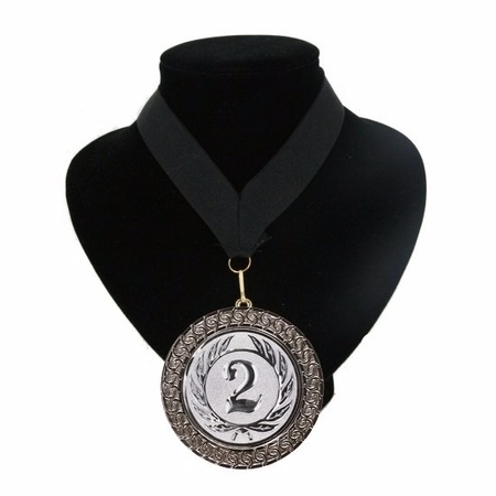 Nr. 2 champions medal on a black ribbon
