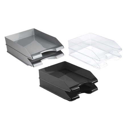 Office letter trays set of 9x in 3x colors A4 size