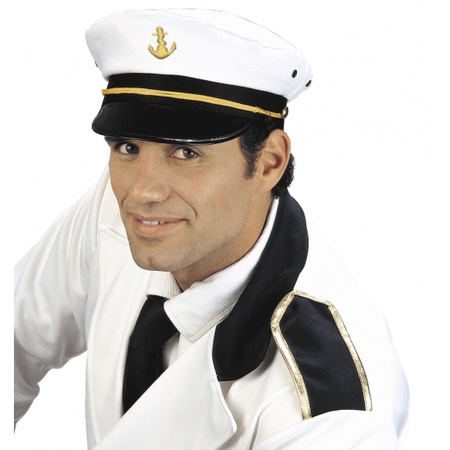Captains hat white 58 cm