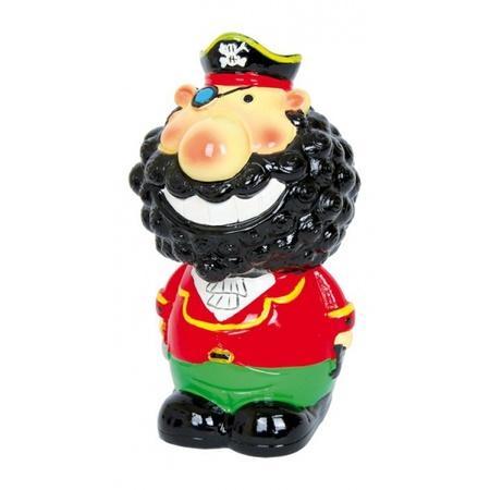 Kapitein Zwartbaard piraten spaarpot 14 cm